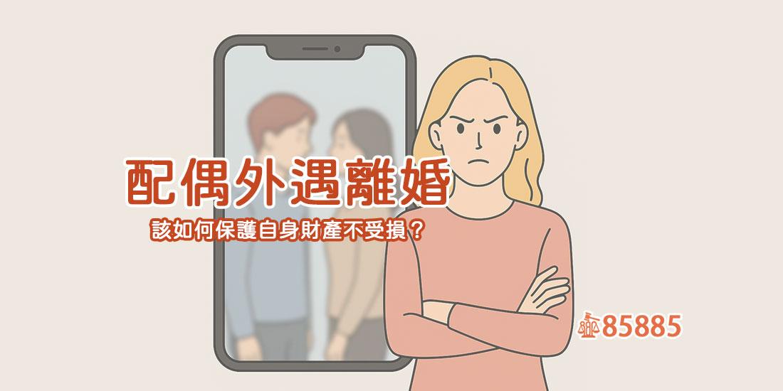 配偶外遇離婚，該如何保護自身財產不受損？